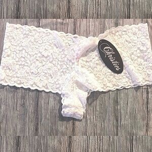 💞 New Women’s XL Christies White Stretch Lace Hipster Panties Underwear